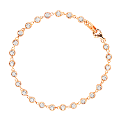 All the Way – Lab-Grown Diamond by the Yard Bracelet in 14K Gold