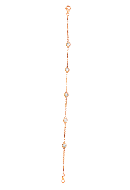 Standard Stationed – Lab-Grown Diamond by the Yard Bracelet in 14K Gold
