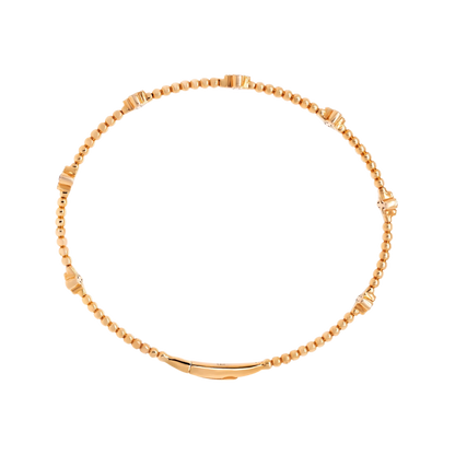 Classic Ball Setting Flex Bangle – 14K Gold Lab-Grown Diamond Bracelet