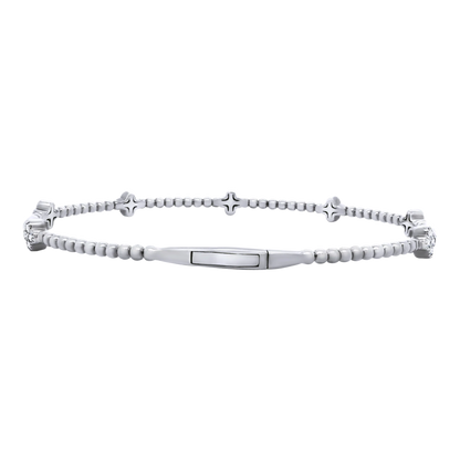 Classic Ball Setting Flex Bangle – 14K Gold Lab-Grown Diamond Bracelet