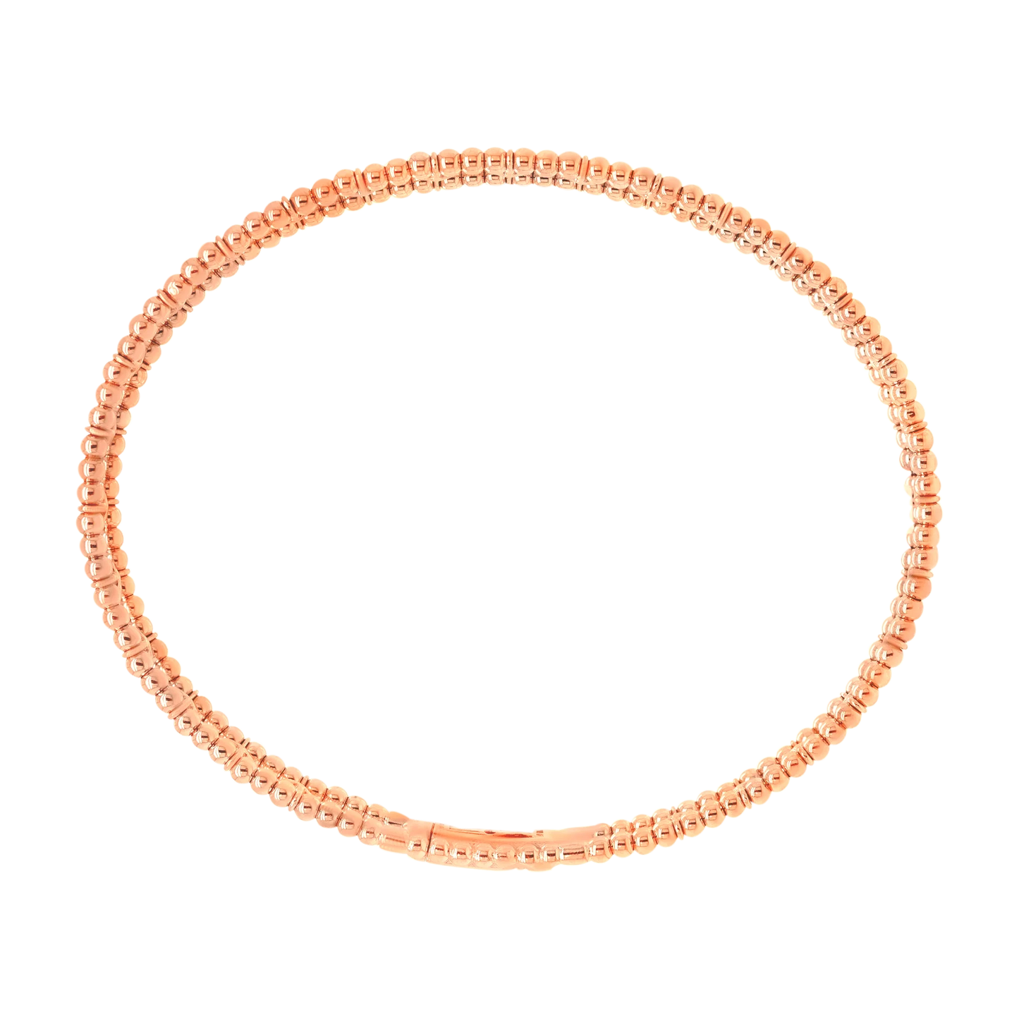 Layered Ball Setting Flex Bangle – 14K Gold Lab-Grown Diamond Bracelet