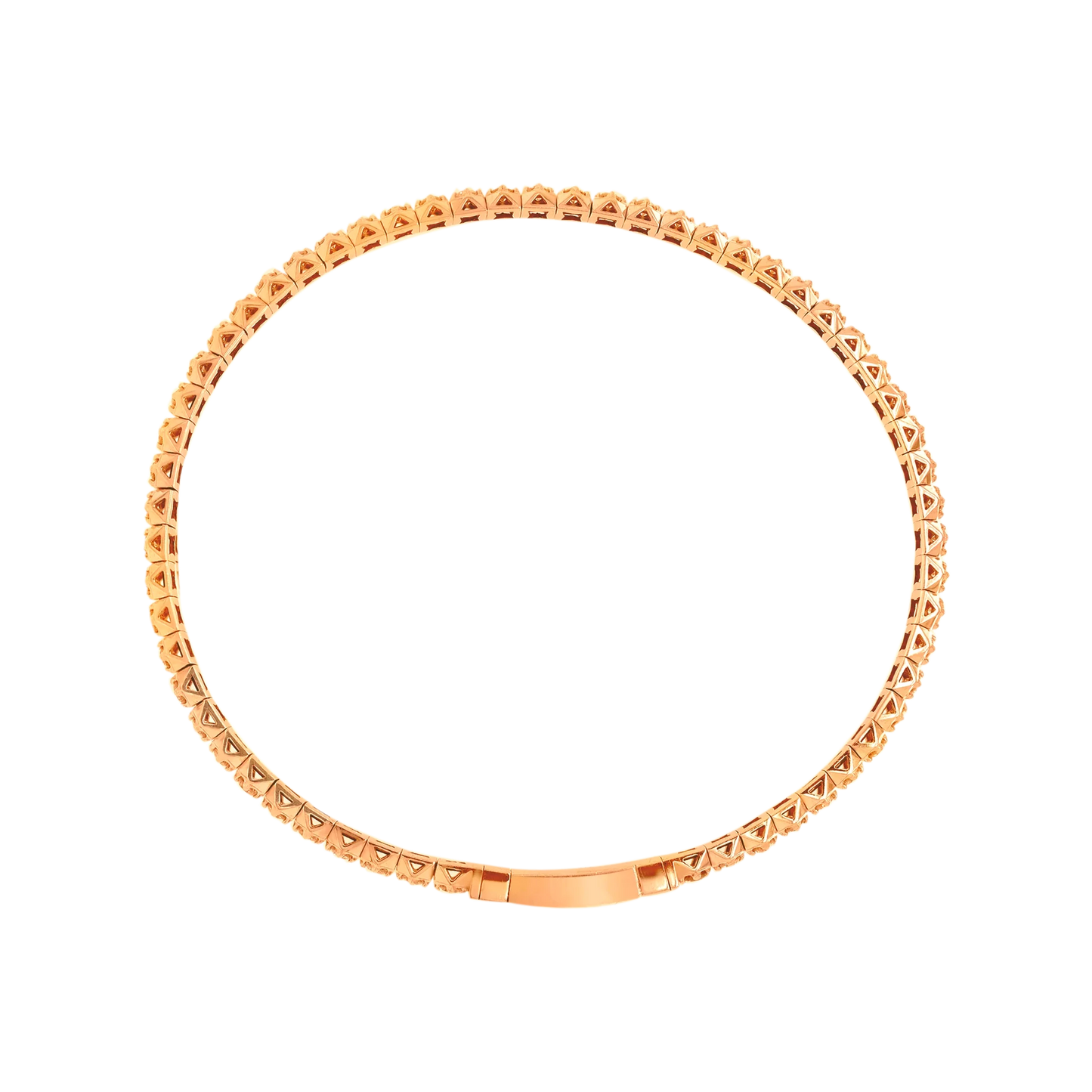 Full Setting Flex Bangle – 14K Gold Lab-Grown Diamond Bracelet