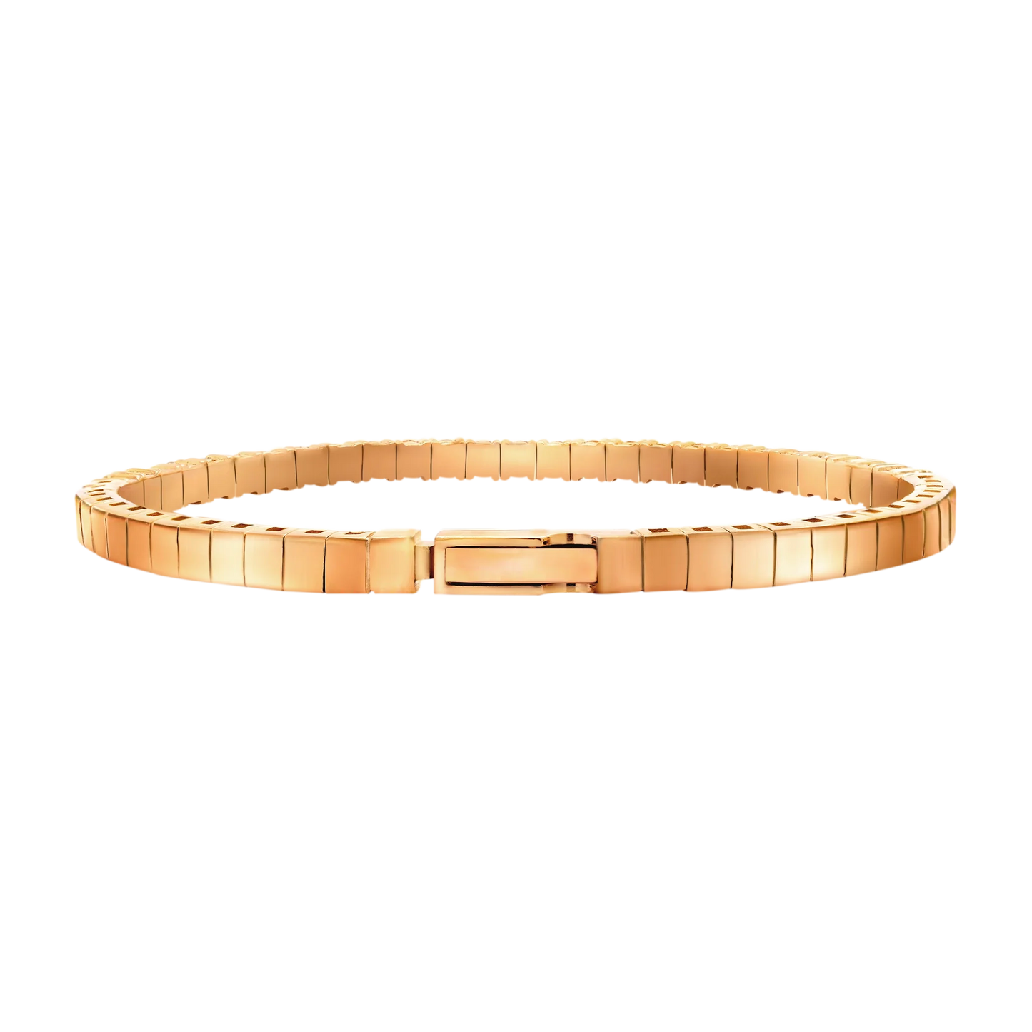 Half Setting Flex Bangle – 14K Gold Lab-Grown Diamond Bracelet
