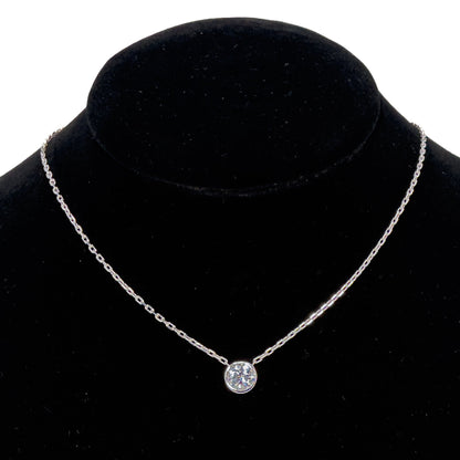 14k Gold Solitaire Lab-Grown Diamond by the Yard Necklace
